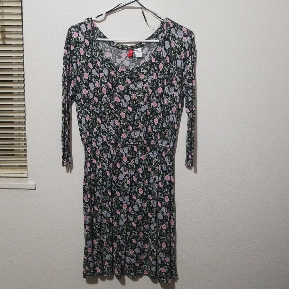 H&M Floral Long Sleeve Dress